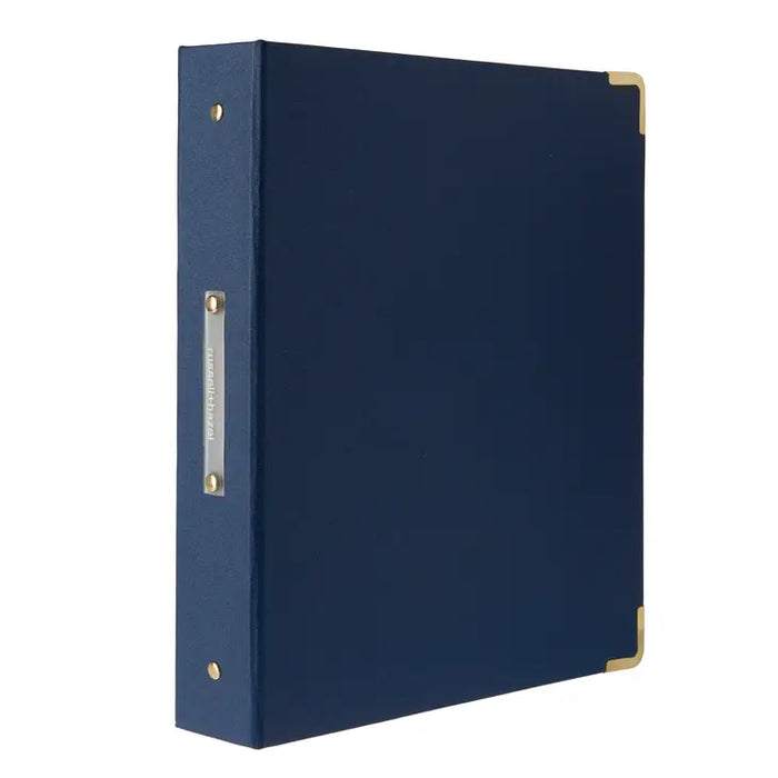 Bookcloth Signature 3 Ring Binder - Denim