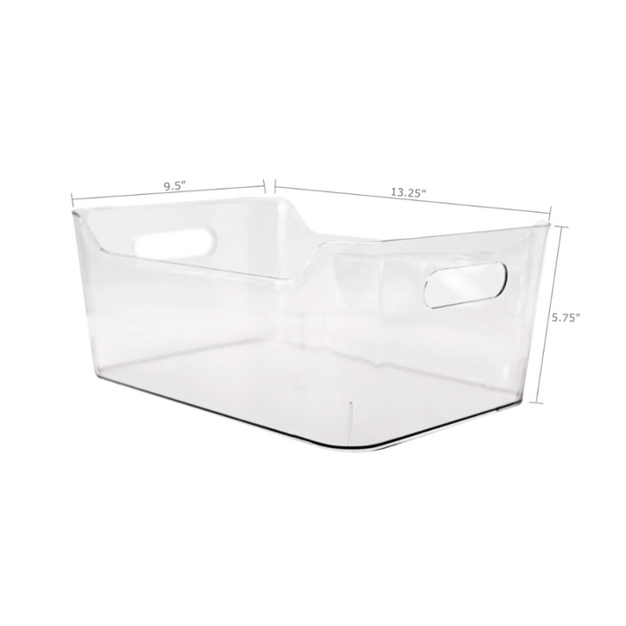 Clear Plastic Storage Bin