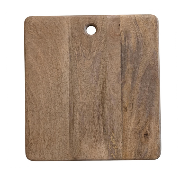 Mango Wood Cheese/Cutting Board w/ Handle, Natural