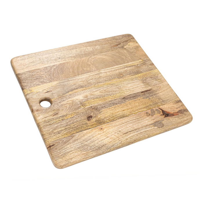 Mango Wood Cheese/Cutting Board w/ Handle, Natural