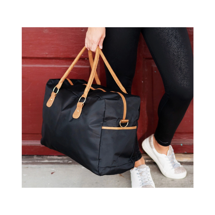 Black Nylon Travel Bag