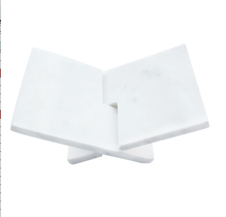 Interlocking Marble Book Holder