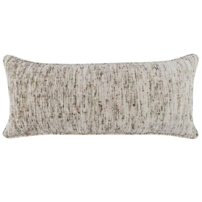 Rectangular Textured Pillow in Natural Hues